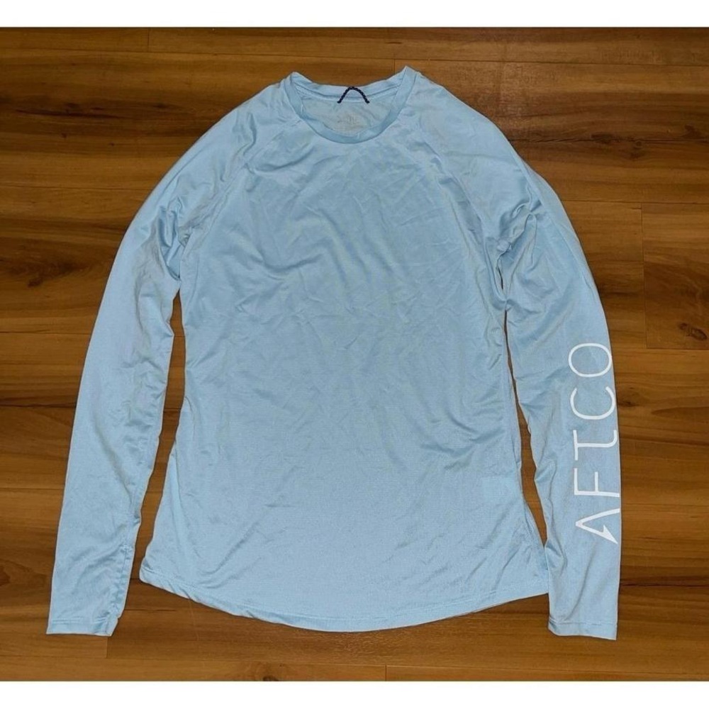Womens AFTCO Tech Fishing Tackle Thumbholes Active T-Shirt